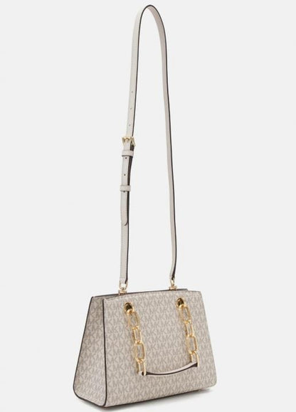 MK cynthia small signature logo satchel