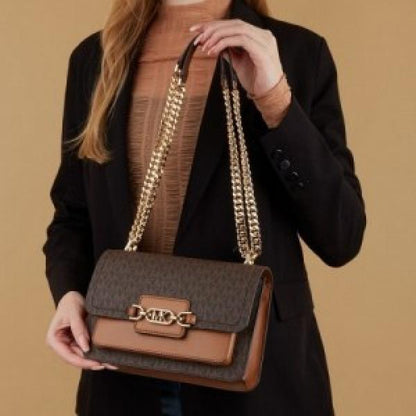 MK HEATHER LARGE SHOULDER BAG WITH BOX