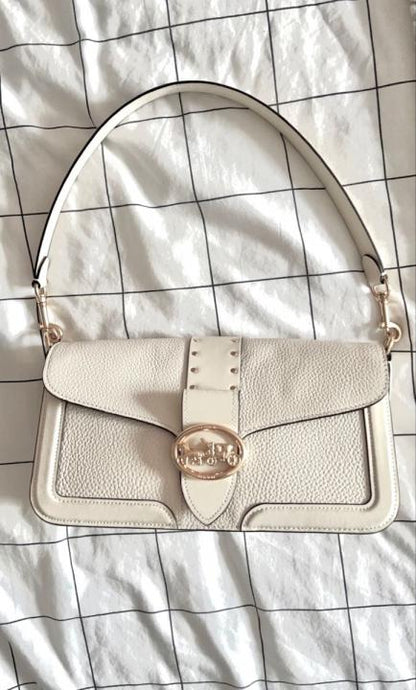 CH Georgie flower daisy embroidery tabby shoulder bag with box