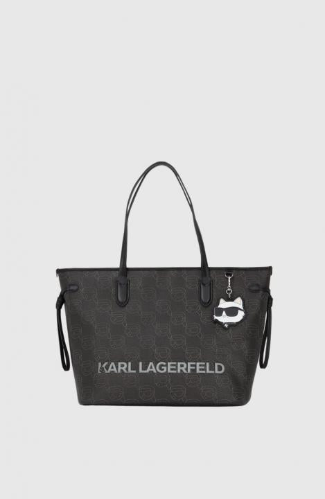 KL lagerfeld ikon large monogram totebag