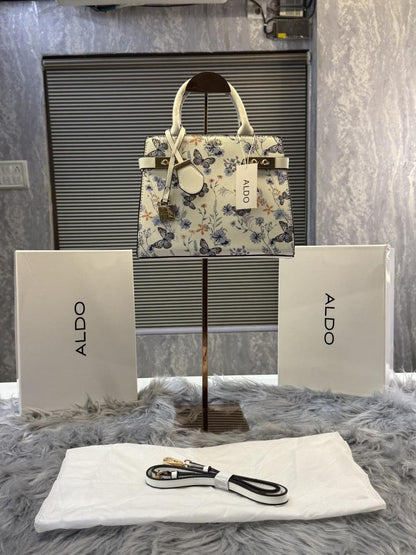 ALD Lisbon Womens White Satchel with box