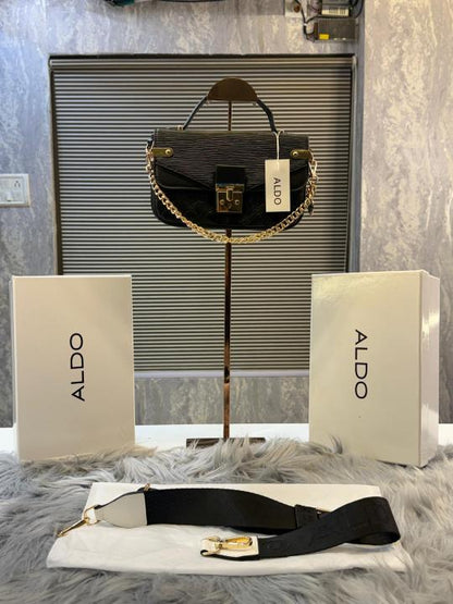 Ald Bone DALLANNA&amp;Logo Medium Cross Body Bag with box