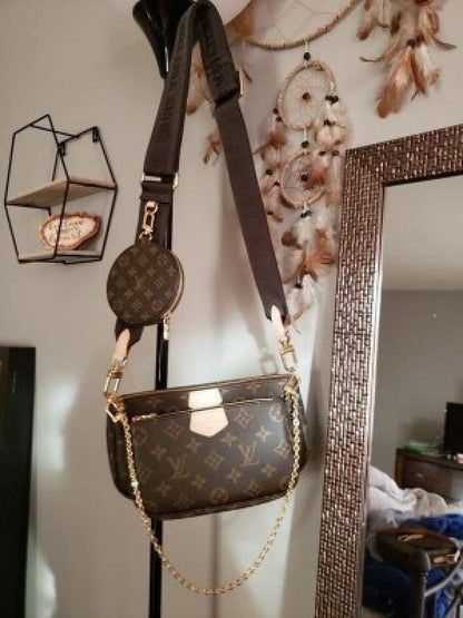 LV pochette belt with og box