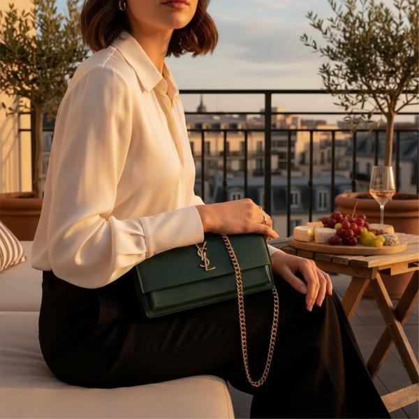 Saint Sunset Shoulder Bag With Box And Dust Bag