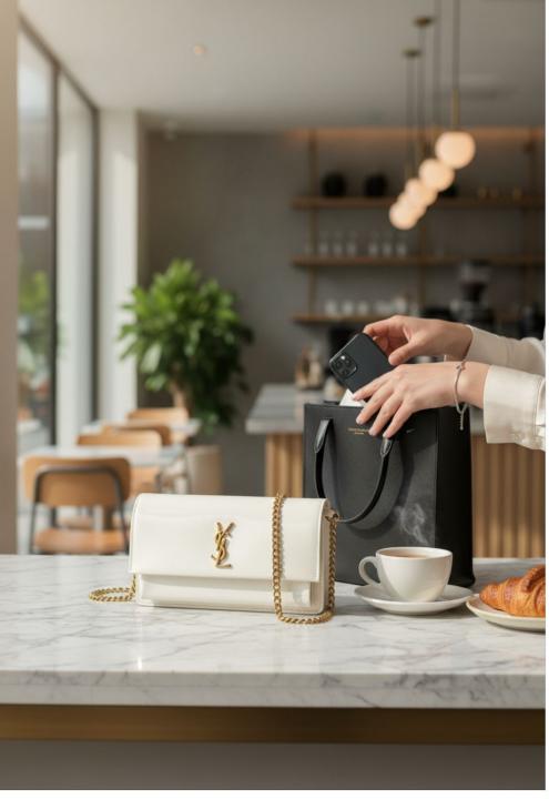 Saint Sunset Shoulder Bag With Box And Dust Bag