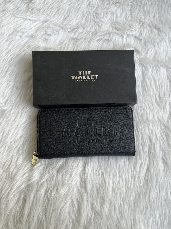 MJ Black Long Zippy Wallet With Box