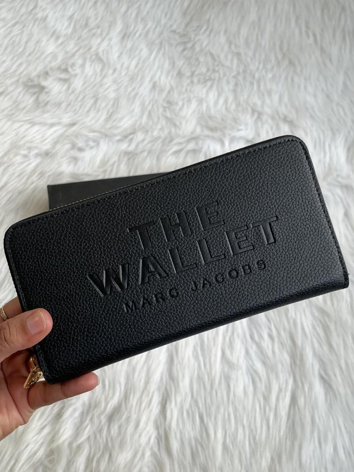 MJ Black Long Zippy Wallet With Box