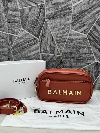 Bal Monogram Camera Crossbody Bag With Box