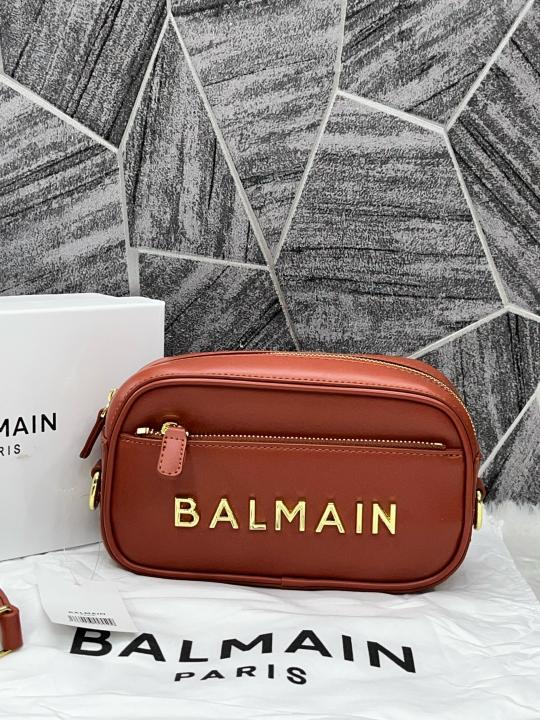 Bal Monogram Camera Crossbody Bag With Box