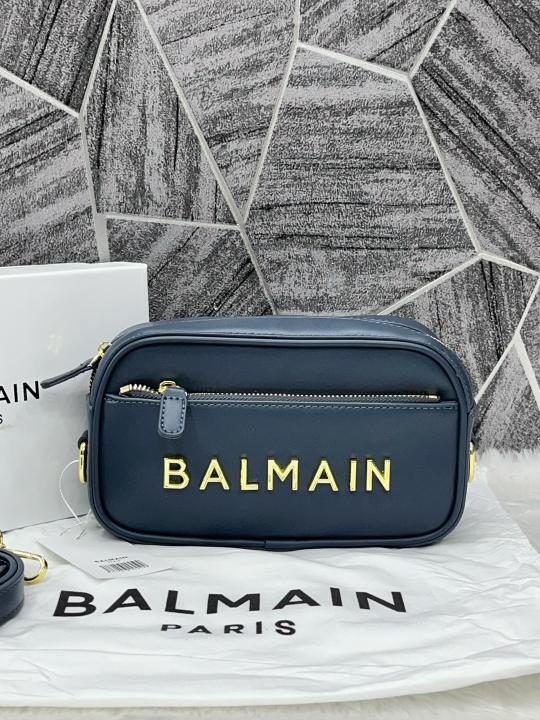 Bal Monogram Camera Crossbody Bag With Box