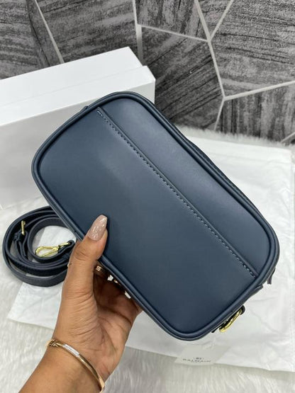 Bal Monogram Camera Crossbody Bag With Box