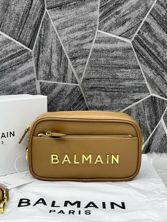 Bal Monogram Camera Crossbody Bag With Box