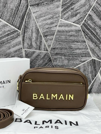 Bal Monogram Camera Crossbody Bag With Box