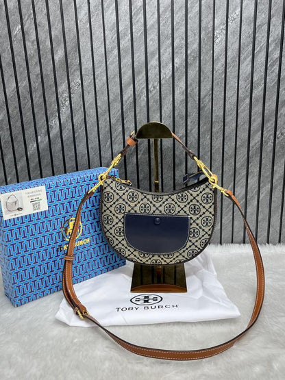 TB Jacquard Cresent Slingbag With Box