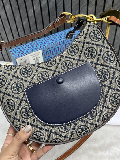 TB Jacquard Cresent Slingbag With Box