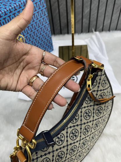 TB Jacquard Cresent Slingbag With Box