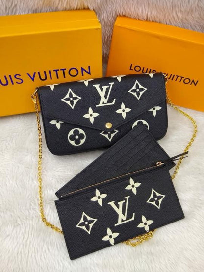 LV Pochette Felicie Monogram Empreinte Leather Purse Handbags Bag