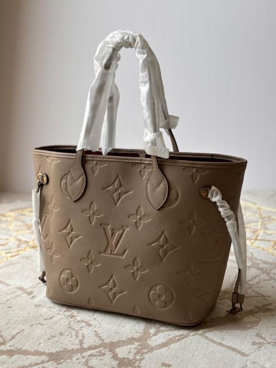 LV NEVERFULL chex PATTERN PREMIUM QUALITY WITH OG BOX