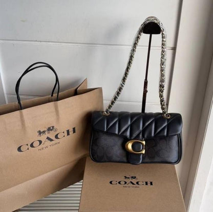 CH georgie flower daisy embroidery tabby shoulder bag with box