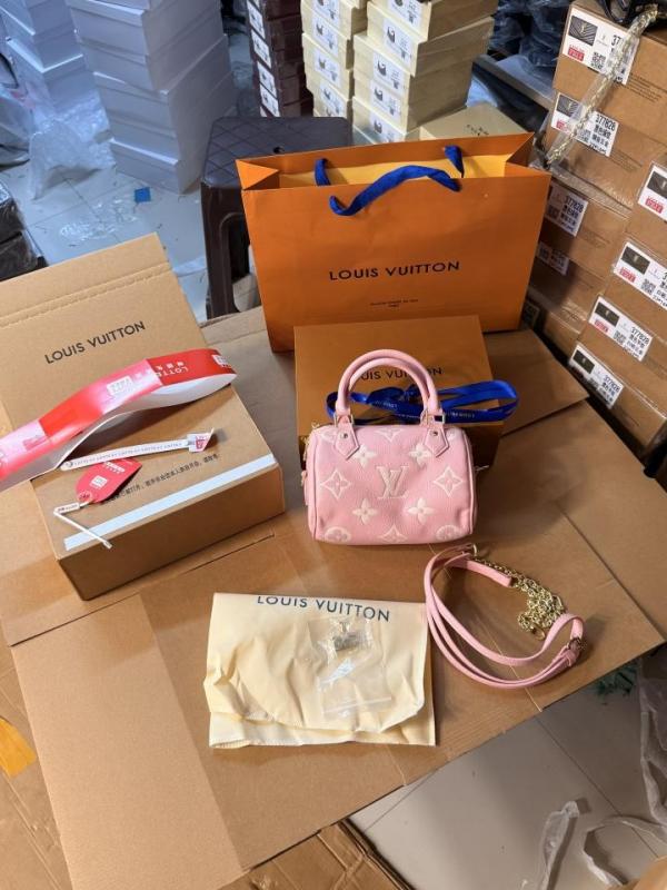 LV speedy bag with doublebox carrybag