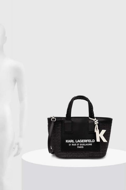 KL Lagerfeld Small guillaume raffia Leather Totebag