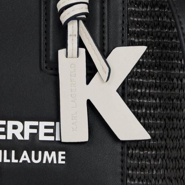 KL Lagerfeld Small guillaume raffia Leather Totebag