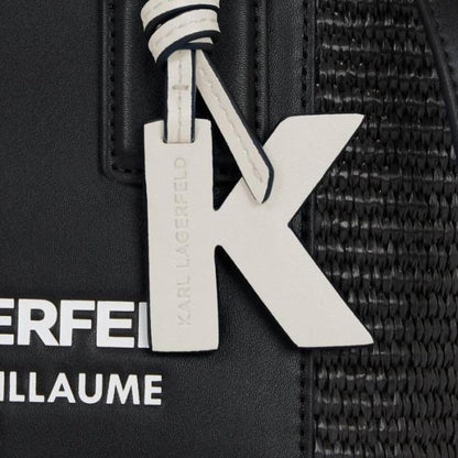 KL Lagerfeld Small guillaume raffia Leather Totebag