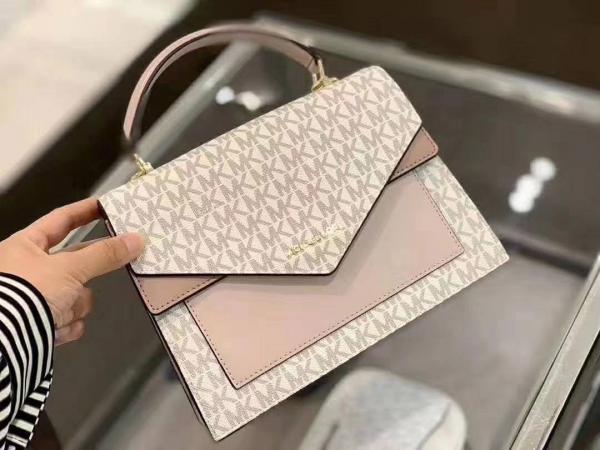 MK Ludlow Signature Leather Satchel Bag with box