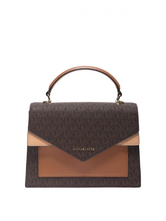 MK Ludlow Signature Leather Satchel Bag with box