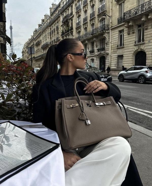 HR Birken calf leather hand bag