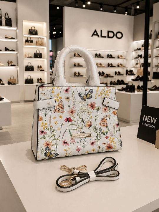 ALD Lisbon Womens White Satchel with box