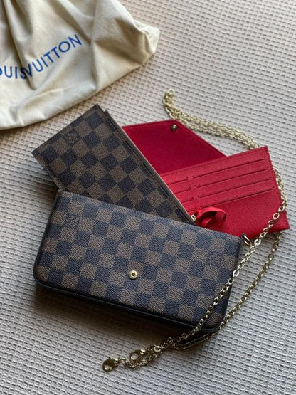 LV  Pochette Felicie Monogram Empreinte Leather Purse Handbags Bag