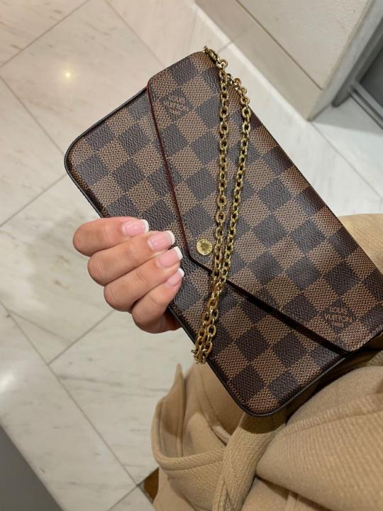 LV  Pochette Felicie Monogram Empreinte Leather Purse Handbags Bag