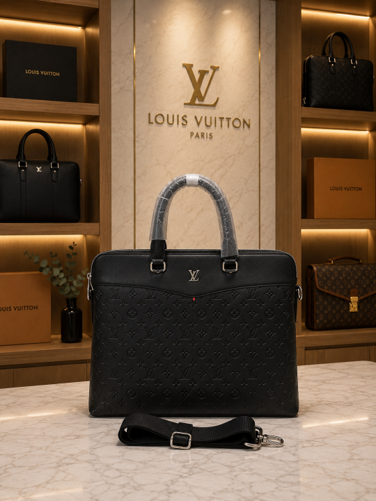LV Polished Premium Quality Laptop Bag