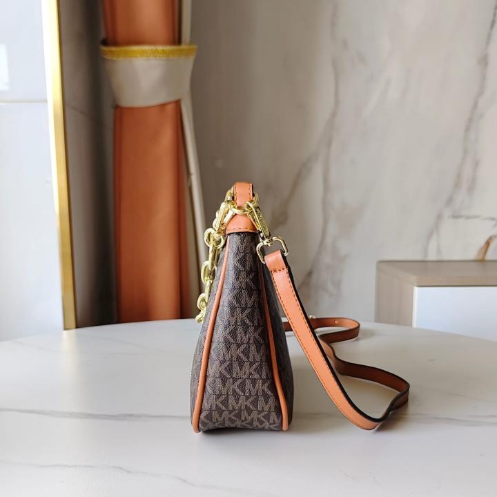 MK Cora Mini Zip Pouchette Signature with OG Box