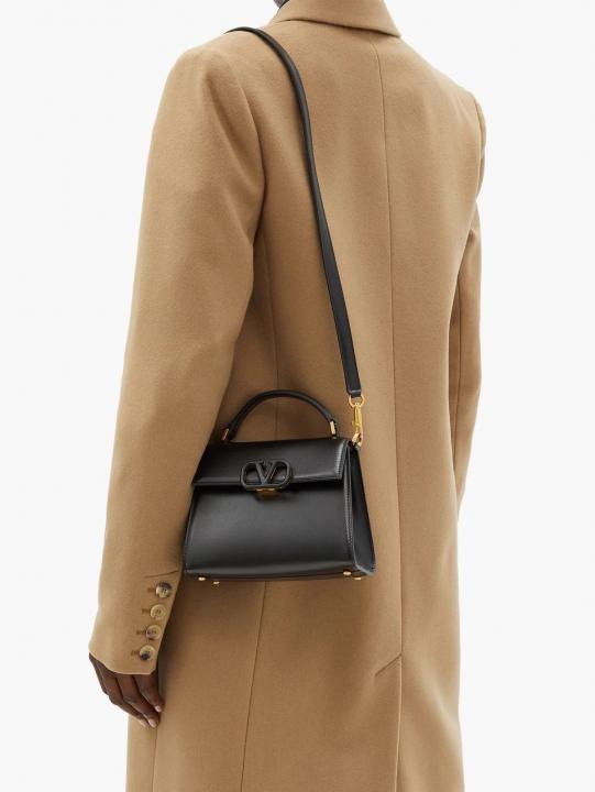 Val White Sling Shoulder Bag With Dust Cover