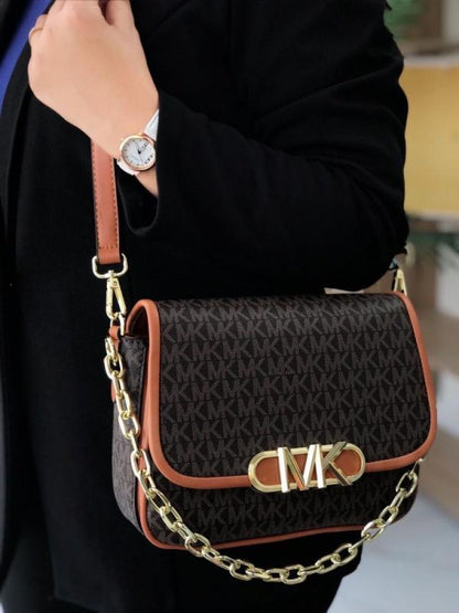 MK Parker Shoulder Bag With CarryBag &amp; DustCover