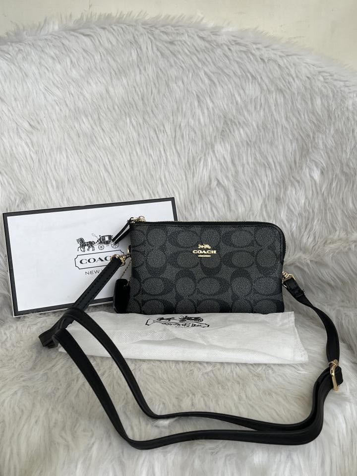 CH Dual Zip Wristlet Sling Bag With Original Box &amp; Dustcover Packingh