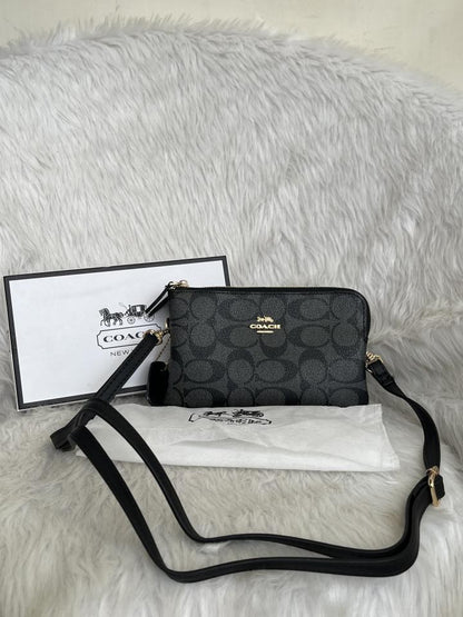 CH Dual Zip Wristlet Sling Bag With Original Box &amp; Dustcover Packingh