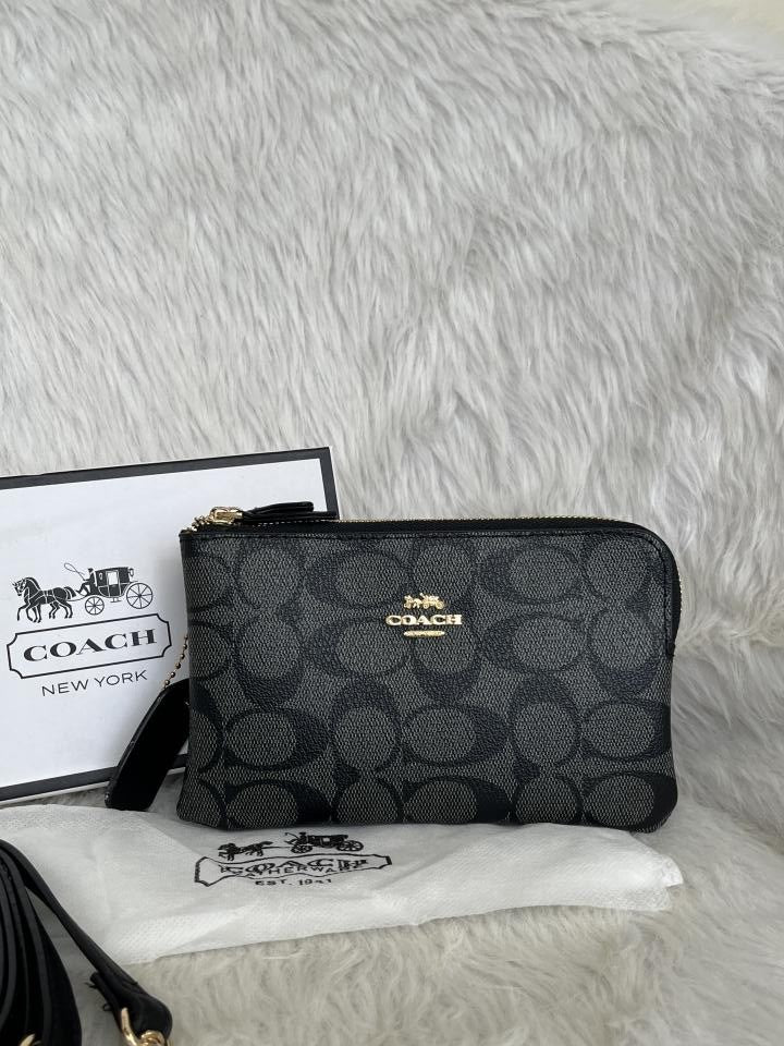 CH Dual Zip Wristlet Sling Bag With Original Box &amp; Dustcover Packingh