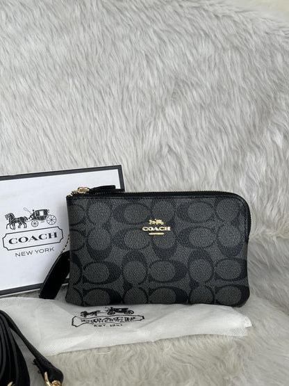 CH Dual Zip Wristlet Sling Bag With Original Box &amp; Dustcover Packingh