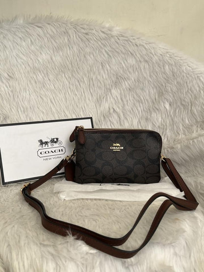 CH Dual Zip Wristlet Sling Bag With Original Box &amp; Dustcover Packingh
