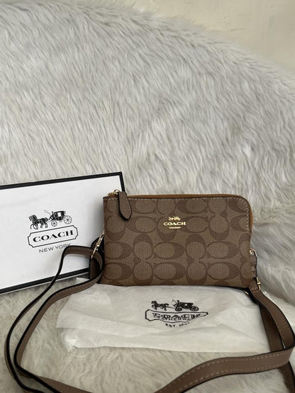 CH Dual Zip Wristlet Sling Bag With Original Box &amp; Dustcover Packingh