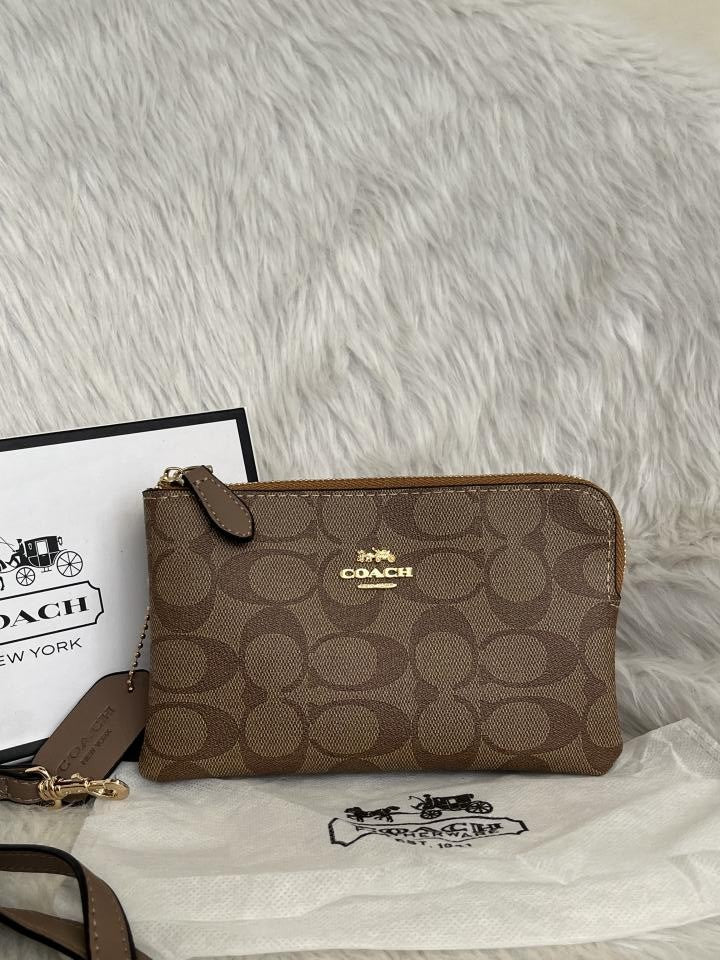 CH Dual Zip Wristlet Sling Bag With Original Box &amp; Dustcover Packingh