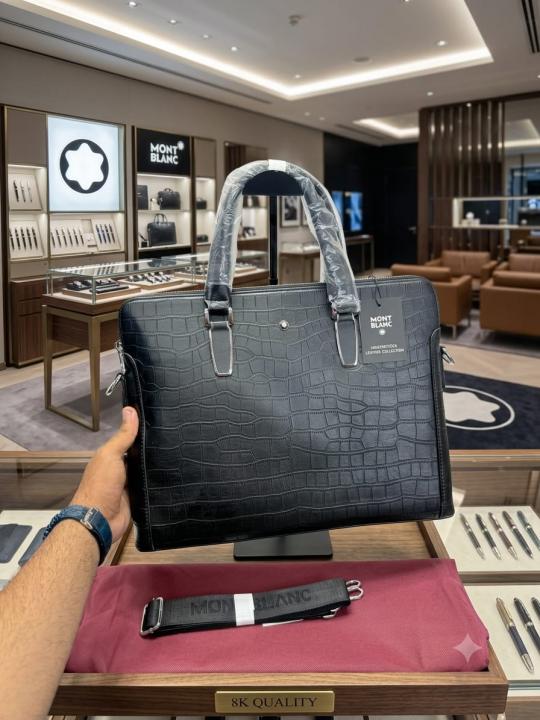 MB crocodile leather premium laptop Bag