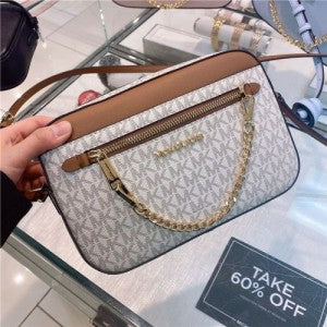 MK Jet Set East West Chain Crossbody Sling with box