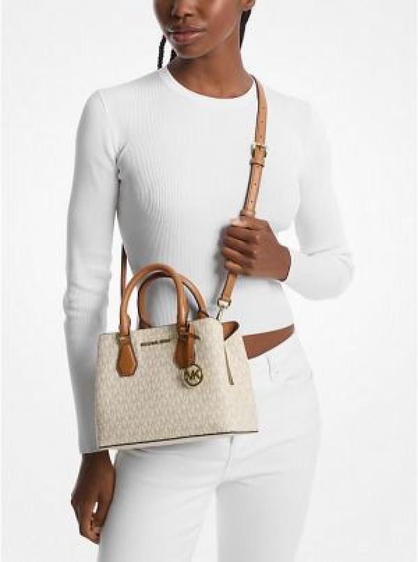 MK MIRROR EMILIA LOGO MINI TOTE BAG double box packing