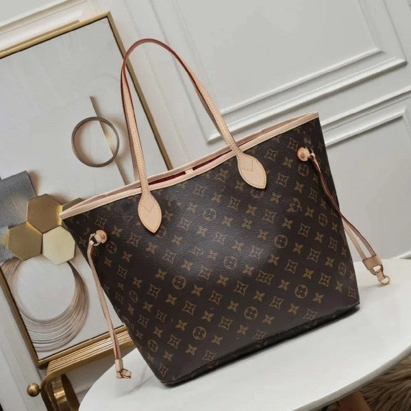 LV NEVERFULL chex PATTERN PREMIUM QUALITY WITH OG BOX