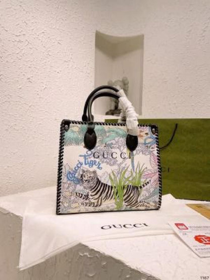 GCi tiger jackie print hand bags for women tote bag premium quality with box