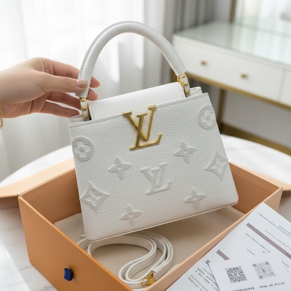 LV Capucines handbag with box premium quality